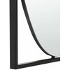 Beliani Sieninis veidrodis NIBELLE 40 cm 60 cm metalinis juodas