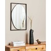 Beliani Sieninis veidrodis NIBELLE 40 cm 60 cm metalinis juodas