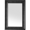 Beliani Sieninis veidrodis LUNEL 60 cm 90 cm juodas