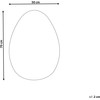 Beliani Sieninis veidrodis MONTRESOR 50 cm 70 cm Sidabrinis