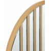 Beliani Sieninis veidrodis COUST 80 cm, auksinis