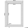 Beliani Sieninis veidrodis CASSIS 60 cm x 90 cm auksinis