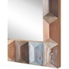 Beliani Sieninis veidrodis HIZOTE 63 cm 90 cm, eglės mediena, rudas