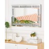 Beliani Sieninis veidrodis AVRILLE 60 cm 90 cm sidabrinės spalvos