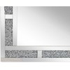 Beliani Sieninis veidrodis AVRILLE 60 cm 90 cm sidabrinės spalvos