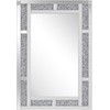 Beliani Sieninis veidrodis AVRILLE 60 cm 90 cm sidabrinės spalvos