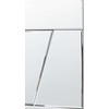 Beliani Sieninis veidrodis ANCEMONT 80 cm 80 cm sidabrinės spalvos