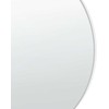 Beliani Sieninis veidrodis ANNEMASSE 80 cm, metalinis, sidabrinis