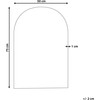 Beliani Sieninis veidrodis ANNECY 50 cm 75 cm sidabrinis