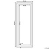 Beliani Sieninis veidrodis AURILLAC 51 cm 141 cm auksinis