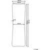 Beliani Sieninis veidrodis BRIEUC 50 cm 160 cm auksinis