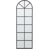 Beliani Sieninis veidrodis BROUAGE 40 cm 120 cm metalinis juodas