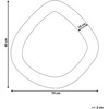 Beliani Sieninis veidrodis EPIRY 79 cm 80 cm Boucle šviesiai rudas