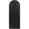 Beliani Sieninis veidrodis GROISES 55 cm 140 cm oranžinis