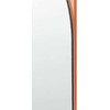 Beliani Sieninis veidrodis GROISES 55 cm 140 cm oranžinis