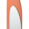 Beliani Sieninis veidrodis GROISES 55 cm 140 cm oranžinis