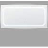 Beliani Vonios veidrodis su LED apšvietimu „ARROMACHNES“, 120 × 60 cm, sidabrinis