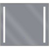 Beliani Vonios veidrodis su LED apšvietimu LIRAC 70 cm 60 cm sidabrinis