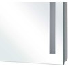 Beliani Vonios veidrodis su LED apšvietimu LIRAC 70 cm 60 cm sidabrinis