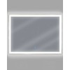 Beliani Vonios veidrodis su LED apšvietimu ARGENS 80 cm 60 cm sidabrinis