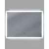Beliani Vonios veidrodis su LED apšvietimu ADOUR 80 cm x 60 cm, sidabrinis