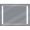 Beliani LED vonios veidrodis EYRE 80 cm 60 cm sidabrinės spalvos