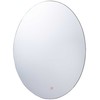 Beliani Vonios veidrodis su LED apšvietimu MAZILLE 60 cm 80 cm, sidabrinės spalvos