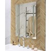 Beliani LED vonios veidrodis MARTINET 70 cm 90 cm sidabrinis