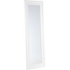 Beliani Sieninis veidrodis LUNEL 51 cm 141 cm baltas