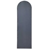 Beliani Sieninis veidrodis AJAIN 45 cm 146 cm metalinis juodas