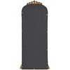 Beliani Sieninis veidrodis LIVRY 51 cm 114 cm metalinis auksinis