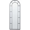 Beliani Sieninis veidrodis CROSSES 60 cm 170 cm metalinis juodas