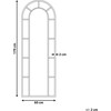 Beliani Sieninis veidrodis CROSSES 60 cm 170 cm metalinis juodas