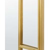 Beliani Sieninis veidrodis CROSSES 60 cm 170 cm metalinis auksinis