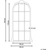 Beliani Sieninis veidrodis NOIDAN 66 cm 124 cm metalinis auksinis