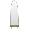 Beliani Sieninis veidrodis PARNAY 45 cm 146 cm Metallinis Alyvuogių spalvos
