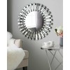 Beliani Sieninis veidrodis CHOLET 70 cm 70 cm sidabrinis