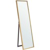 Beliani Pastatomas veidrodis TORCY 140 cm auksinis