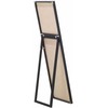 Beliani Pastatomas veidrodis TORCY 140 cm, juodas