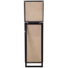 Beliani Pastatomas veidrodis TORCY 140 cm, juodas
