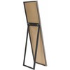 Beliani Pastatomas veidrodis TORCY 140 cm, sidabrinis