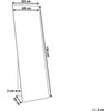 Beliani Pastatomas veidrodis BEAUVAIS 156 cm, metalinis, auksinis