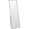 Beliani Pastatomas veidrodis BEAUVAIS 156 cm metalinis juodas