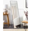 Beliani Pastatomas veidrodis BEAUVAIS 156 cm metalinis juodas