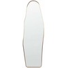 Beliani Pastatomas veidrodis LARCHE 160 cm, metalinis, auksinis