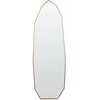 Beliani Pastatomas veidrodis TARTAS 165 cm metalinis auksinis