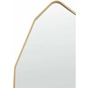 Beliani Pastatomas veidrodis TARTAS 165 cm metalinis auksinis