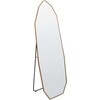 Beliani Pastatomas veidrodis TARTAS 165 cm metalinis auksinis