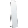 Beliani Pastatomas veidrodis BAGNOLET 150 cm, metalinis, sidabrinis