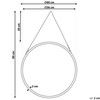 Beliani Sieninis veidrodis AUTUN 60 cm metalinis auksinis